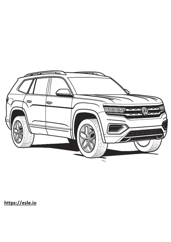 Volkswagen Atlas 2024 coloring page