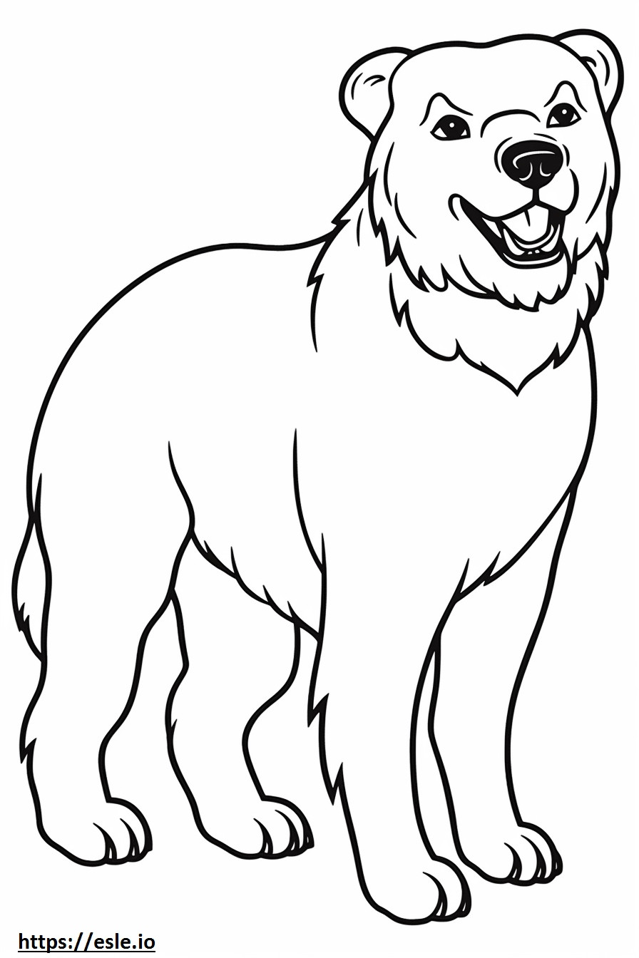 Cartone animato di Border Terrier da colorare