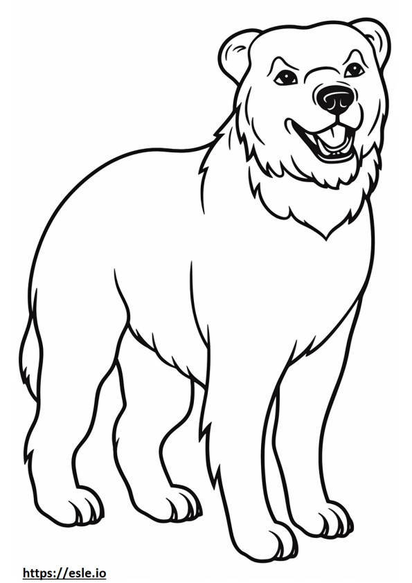 Border Terrier-Cartoon ausmalbild