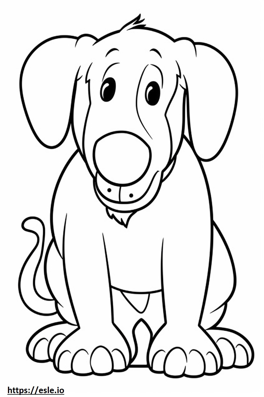 Bordoodle baby coloring page