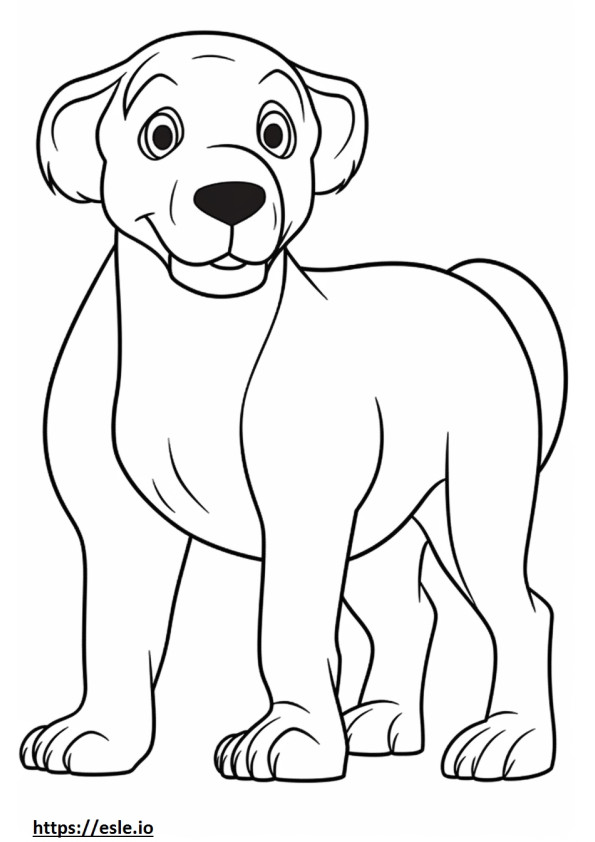 Bordoodle Playing coloring page
