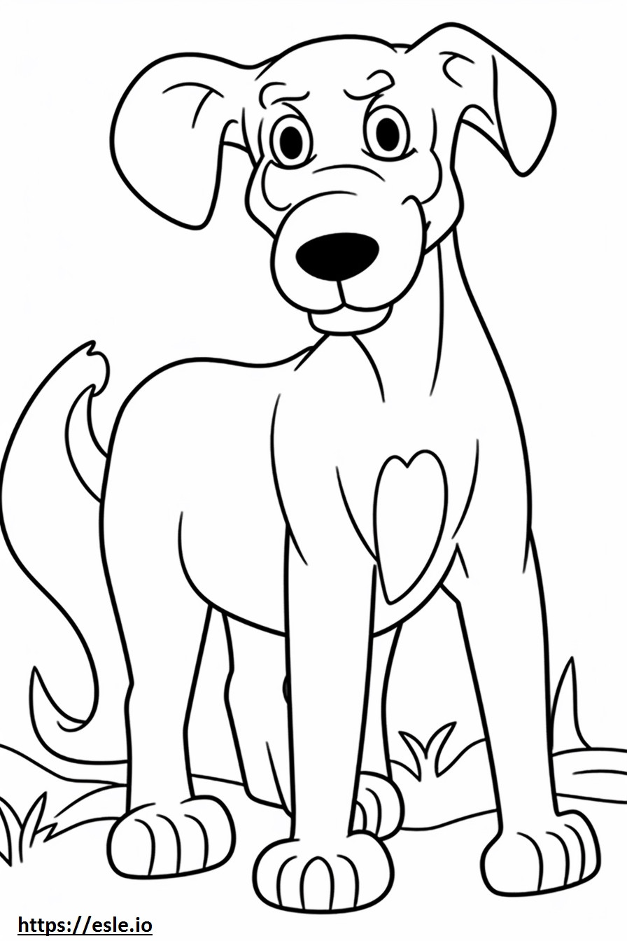 Bordoodle Friendly coloring page