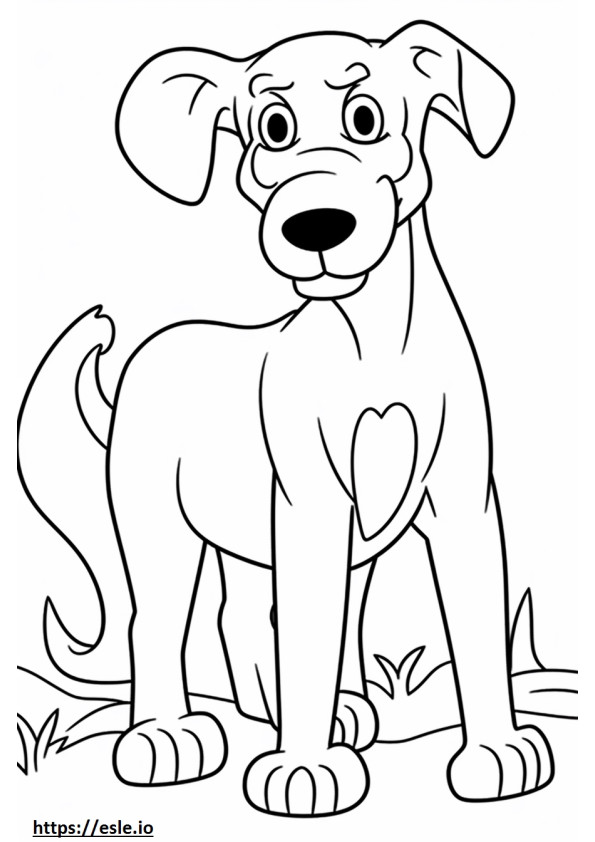 Bordoodle Friendly coloring page