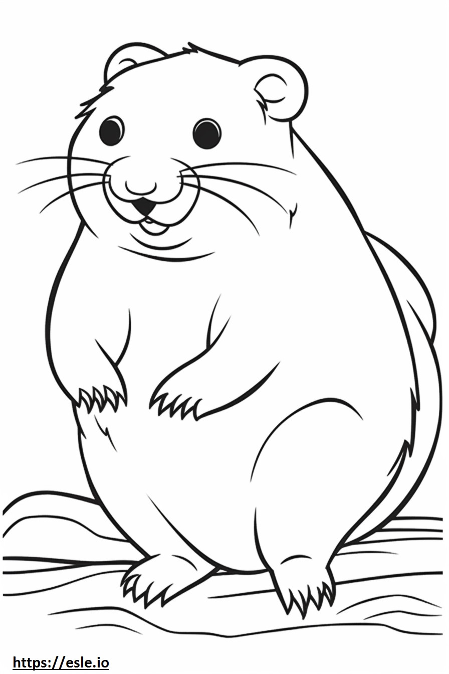 Borkie baby coloring page
