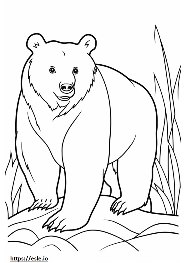 Borkie Friendly coloring page