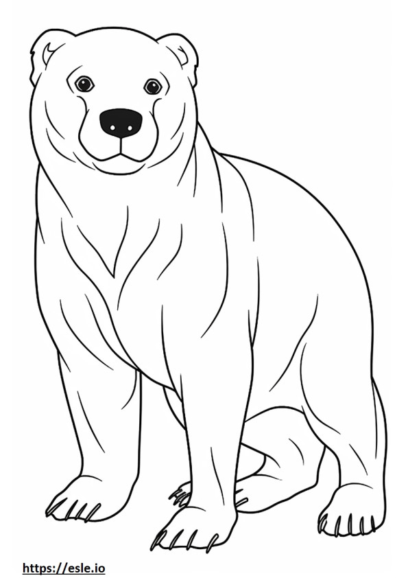 Borkie Friendly coloring page