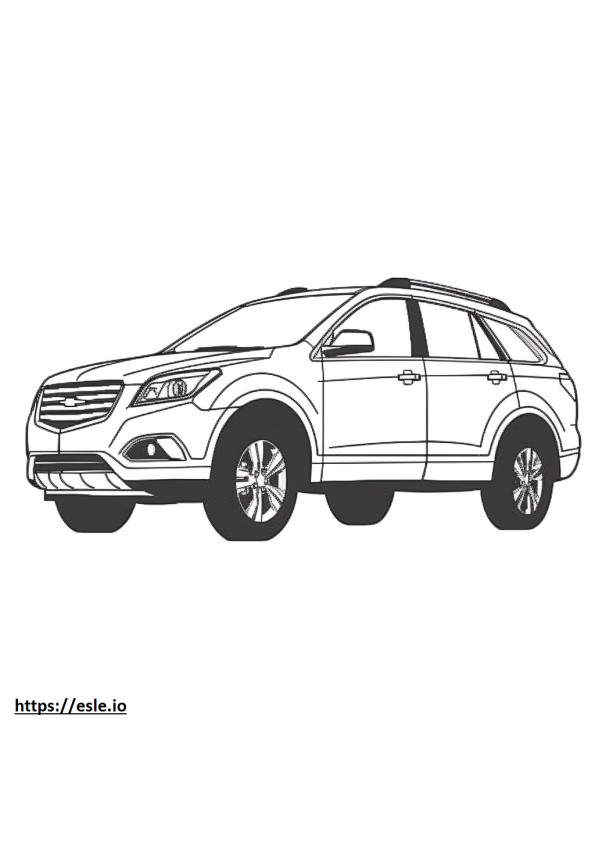 Chevrolet Equinox AWD 2024 coloring page