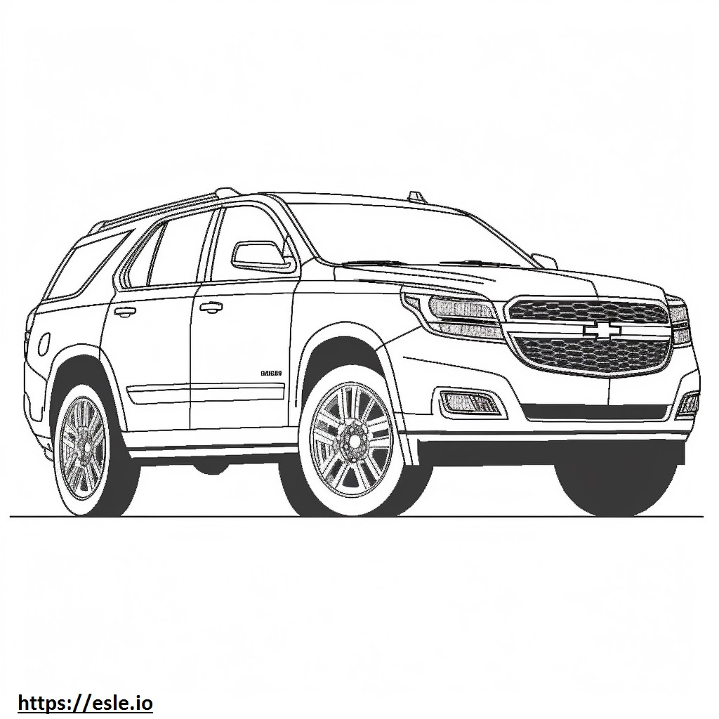 Chevrolet Equinox AWD 2024 coloring page