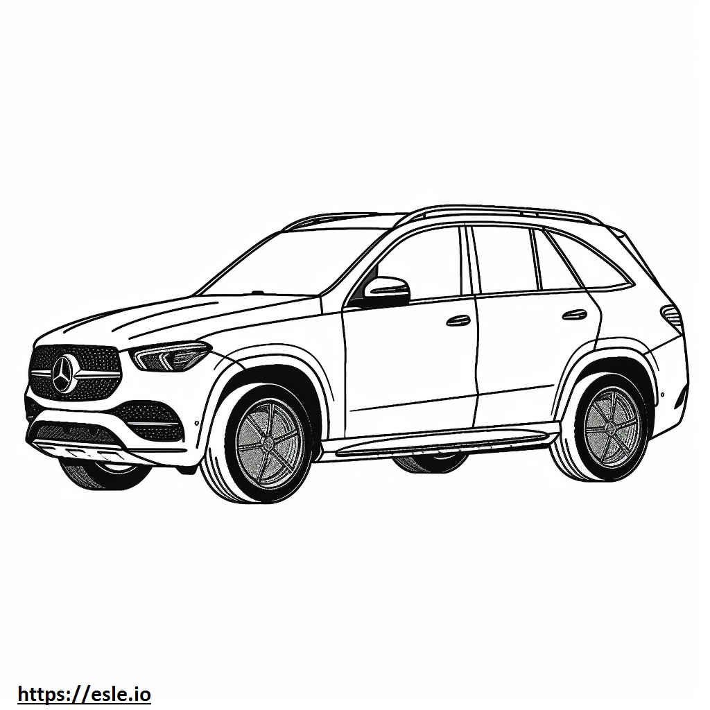 Mercedes-Benz GLE350 2024 coloring page