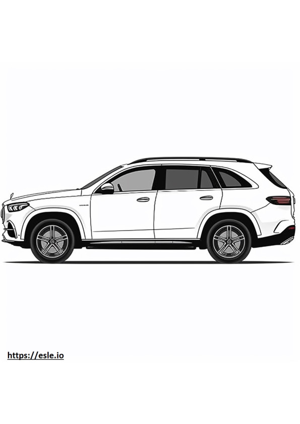 Mercedes-Benz GLE350 4matic 2024 coloring page