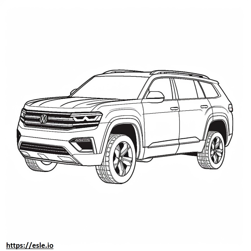 Volkswagen Atlas SEL 4motion 2024 para colorir