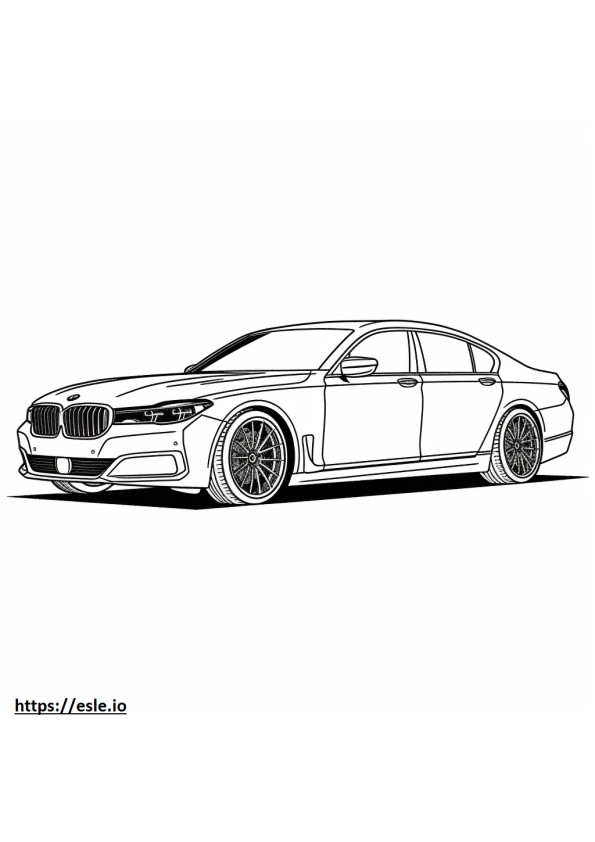 BMW アルピナ XB7 2024 ぬりえ - 塗り絵