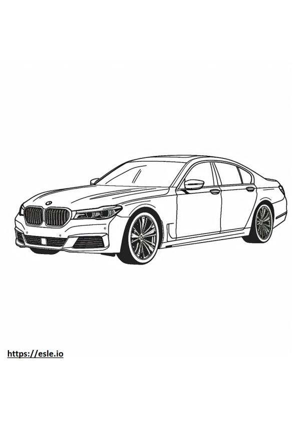 BMW アルピナ XB7 2024 ぬりえ - 塗り絵