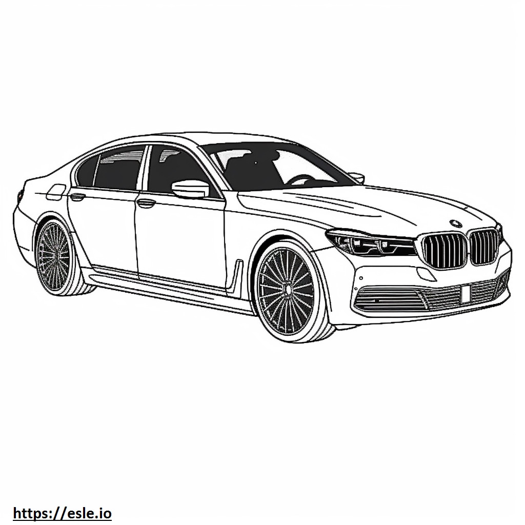 Coloriage BMW Alpina XB7 2024 à imprimer
