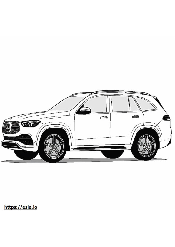 Mercedes-Benz GLE450 4matic 2024 coloring page