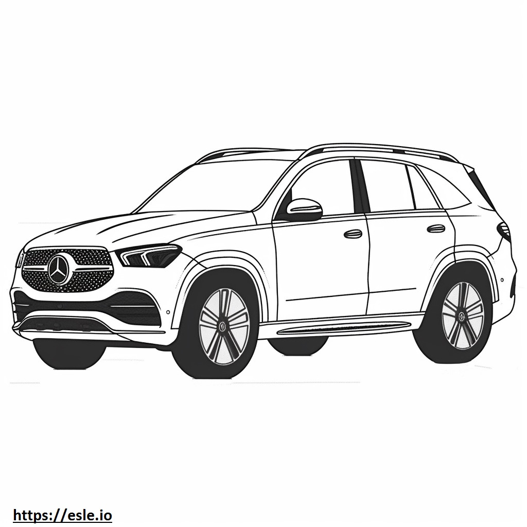 Mercedes-Benz GLE450 4matic 2024 coloring page