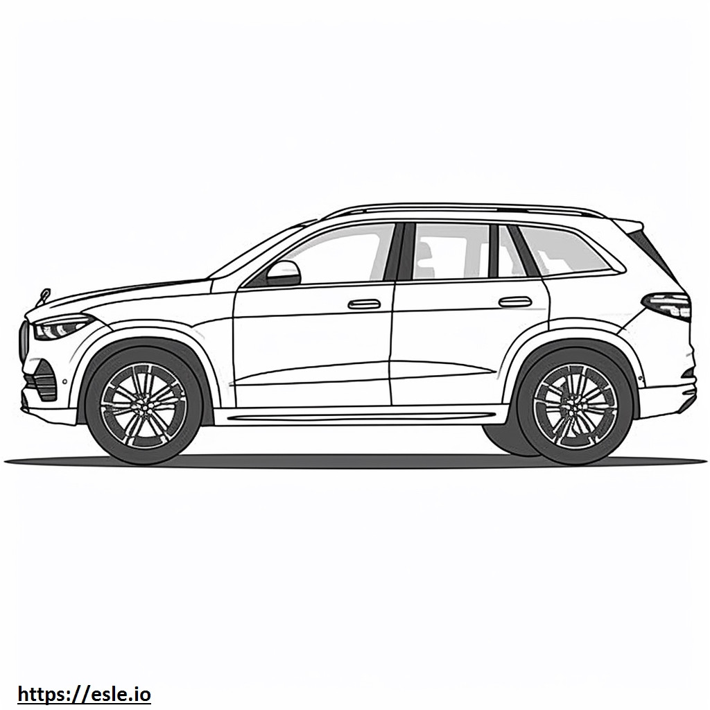 Mercedes-Benz AMG GLE53 4matic Plus 2024 coloring page