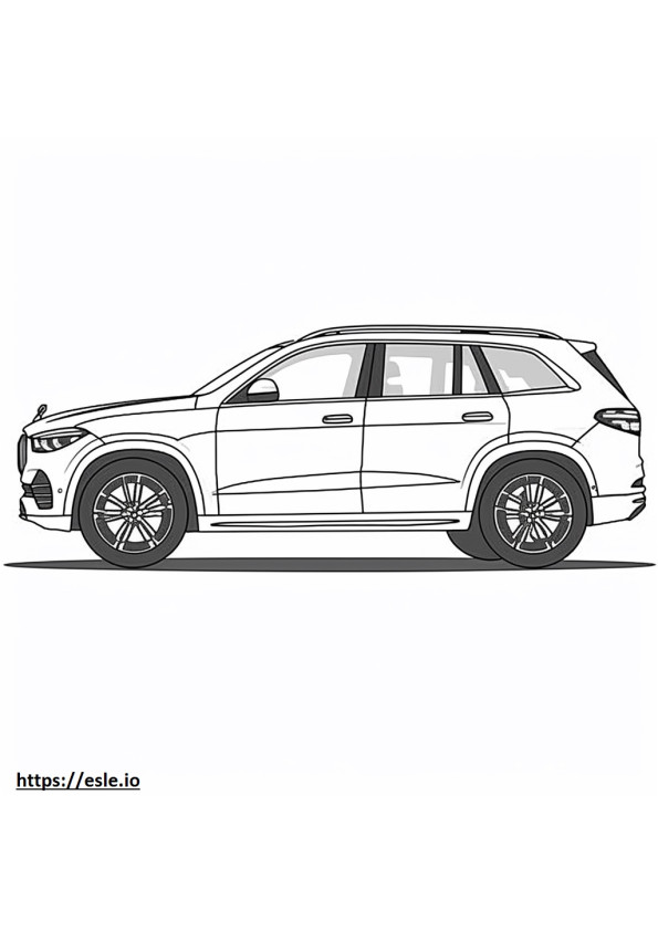 Mercedes-Benz AMG GLE53 4matic Plus 2024 coloring page