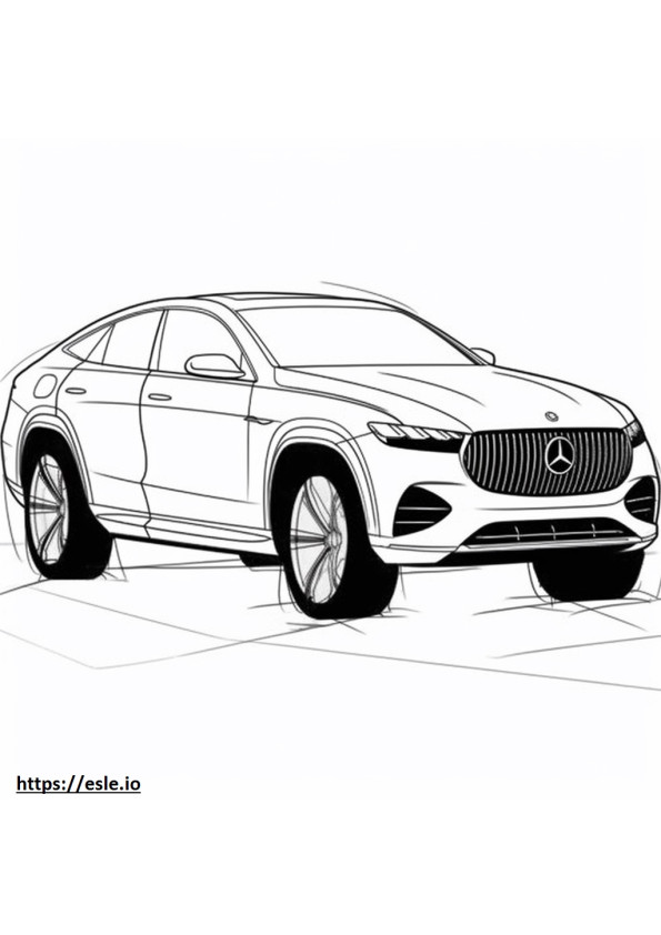 Mercedes-Benz AMG GLE53 4matic Plus Coupe 2024 coloring page