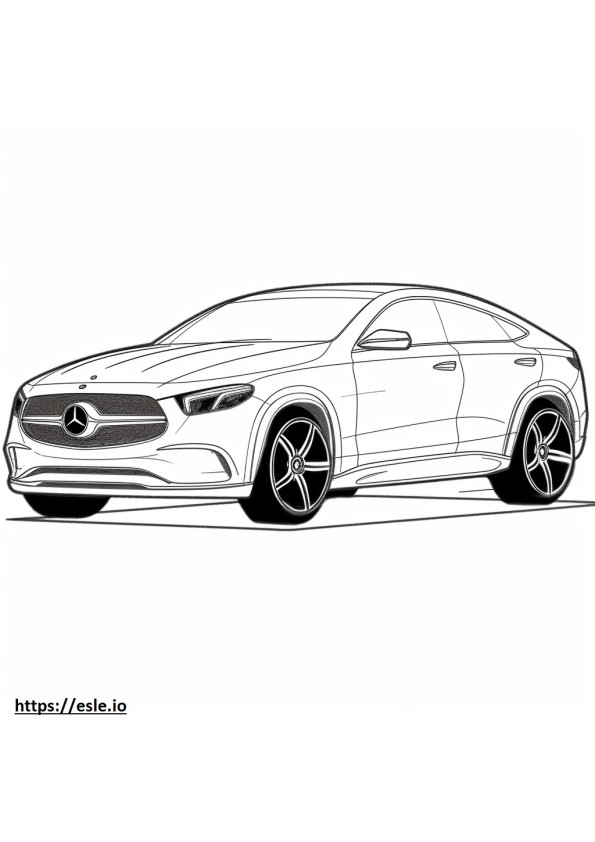 Mercedes-Benz AMG GLE53 4matic Plus Coupe 2024 coloring page