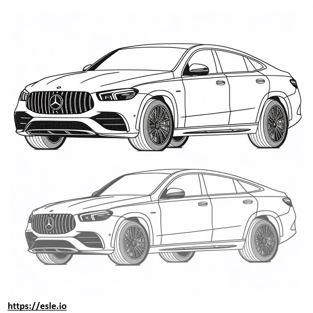 Mercedes-Benz AMG GLE53 4matic Plus Coupé 2024 para colorir