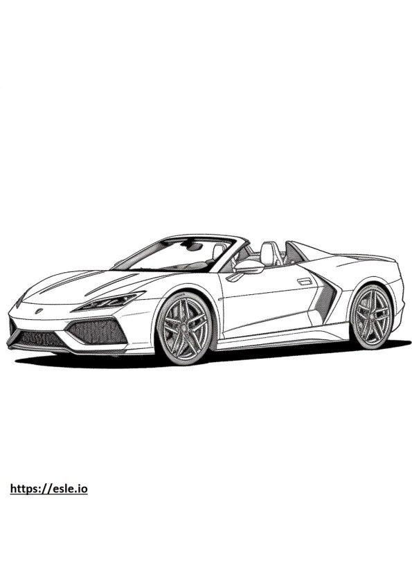 Lamborghini Huracan Spyder 2024 värityskuva