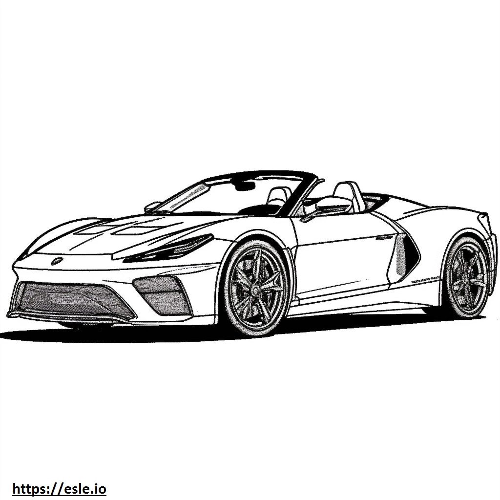Lamborghini Huracán Spyder 2024 para colorear e imprimir