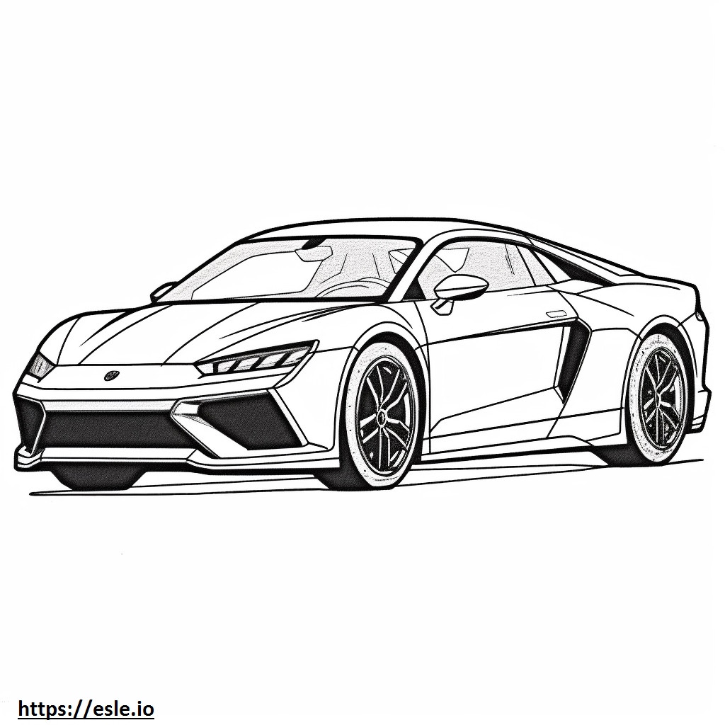 Lamborghini Huracan Sterrato 2024 da colorare