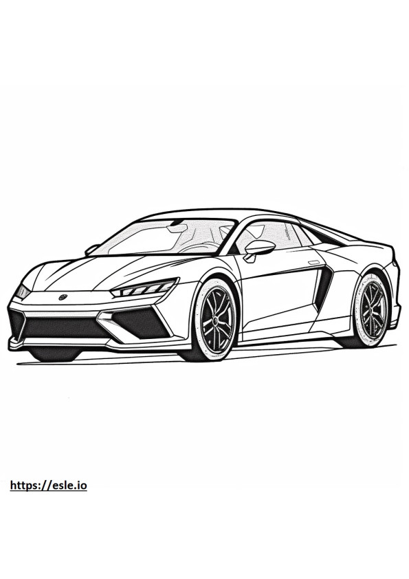 Lamborghini Huracan Sterrato 2024 de colorat