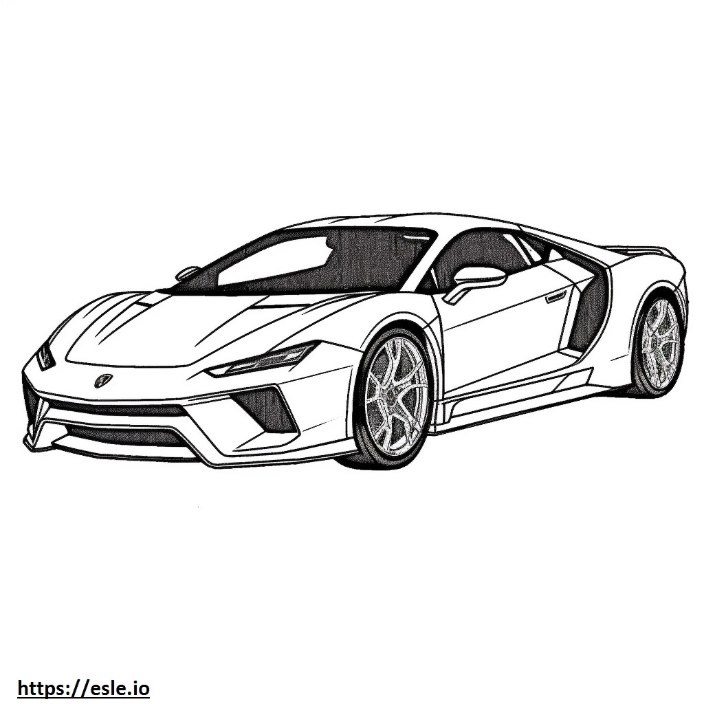 Lamborghini Huracan Sterrato 2024 da colorare