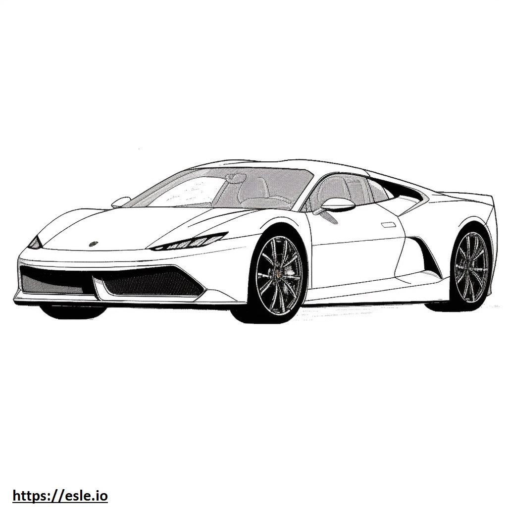 Coloriage Lamborghini Huracan Sterrato 2024 à imprimer