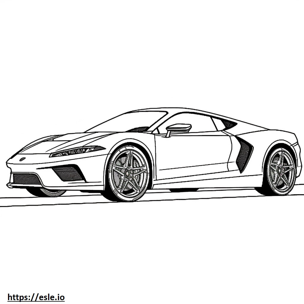 Lamborghini Huracan Sterrato 2024 ausmalbild