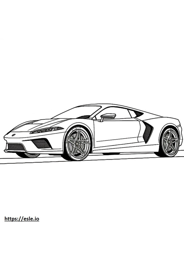 Lamborghini Huracán Sterrato 2024 para colorear e imprimir