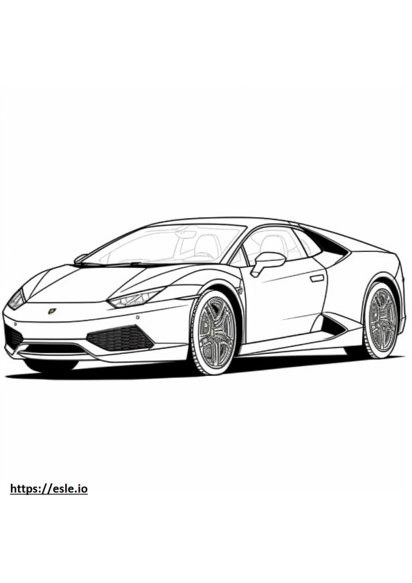 Lamborghini Huracan Coupe 2WD 2024 gambar mewarnai