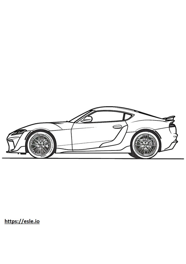 Toyota GR Supra 2024 para colorir