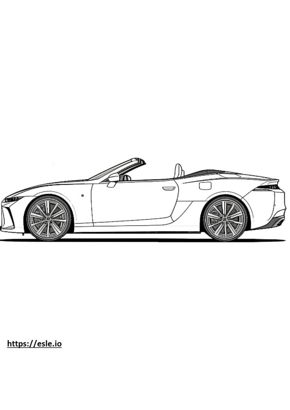 Lexus LC 500 Dönüştürülebilir 2024 boyama