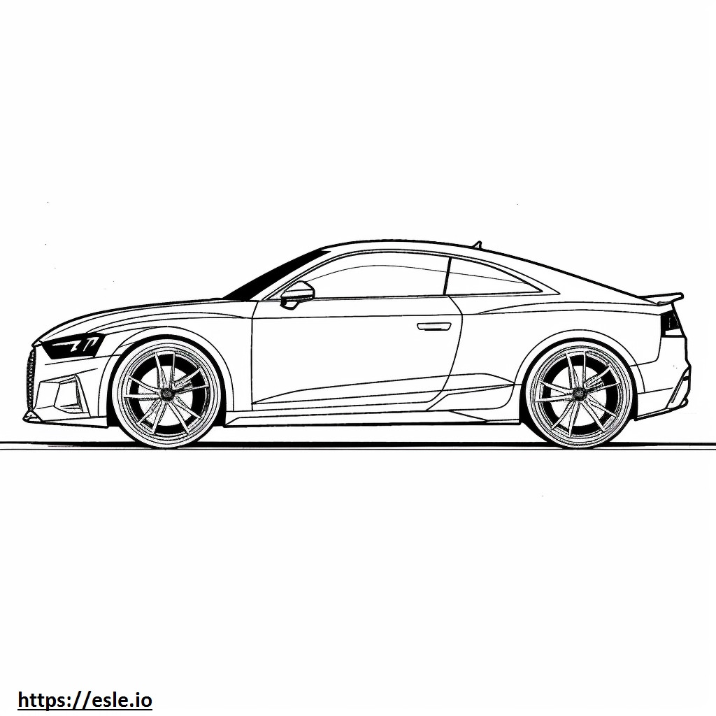 Audi RS 3 2024 coloring page