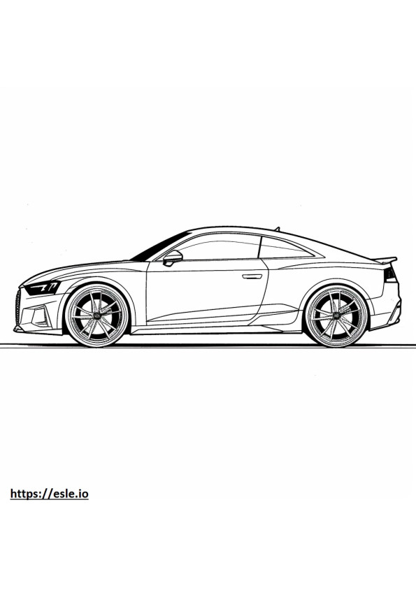 Audi RS3 2024 para colorear e imprimir
