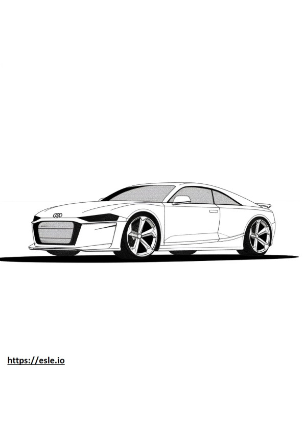 Audi RS 3 2024 gambar mewarnai