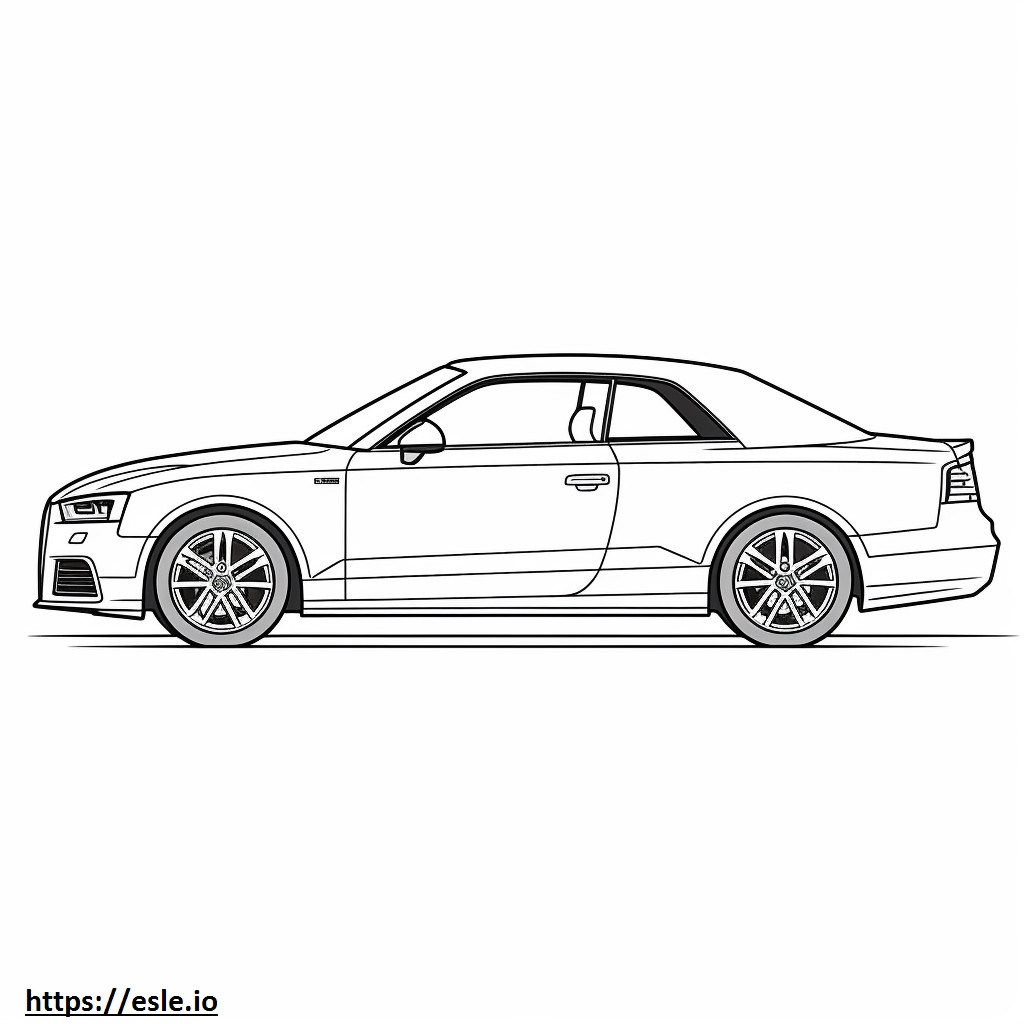 Audi S3 2024 gambar mewarnai