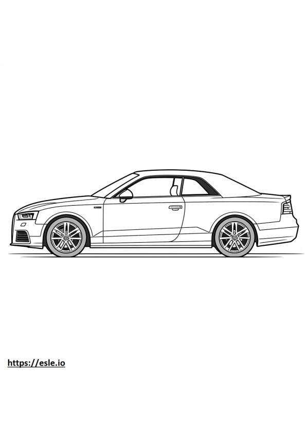 Audi S3 2024 kleurplaat
