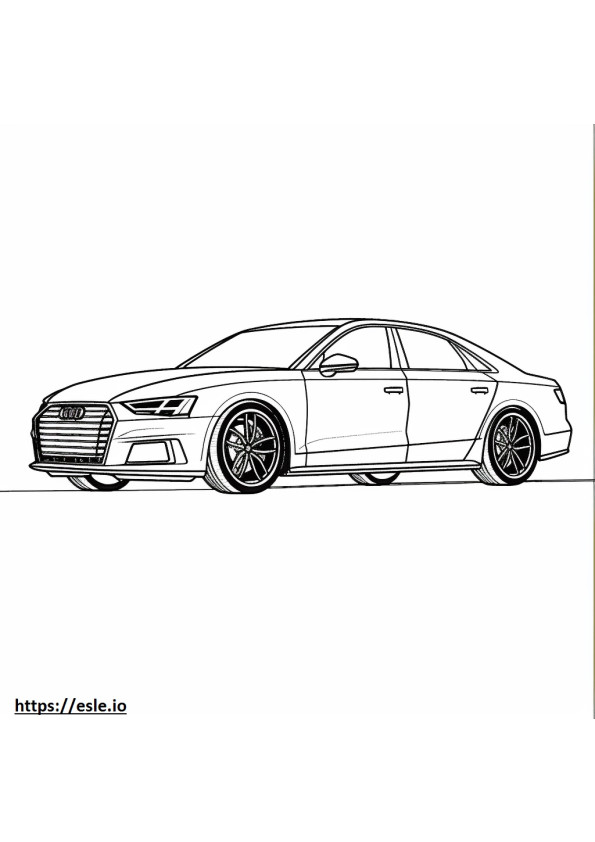 Audi S3 2024 kolorowanka