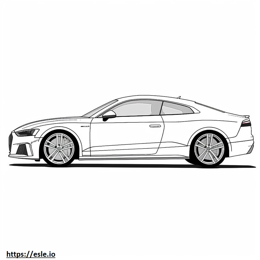 Audi RS 5 Coupe 2024 de colorat