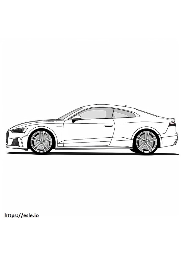 Audi RS 5 Coupé 2024 da colorare