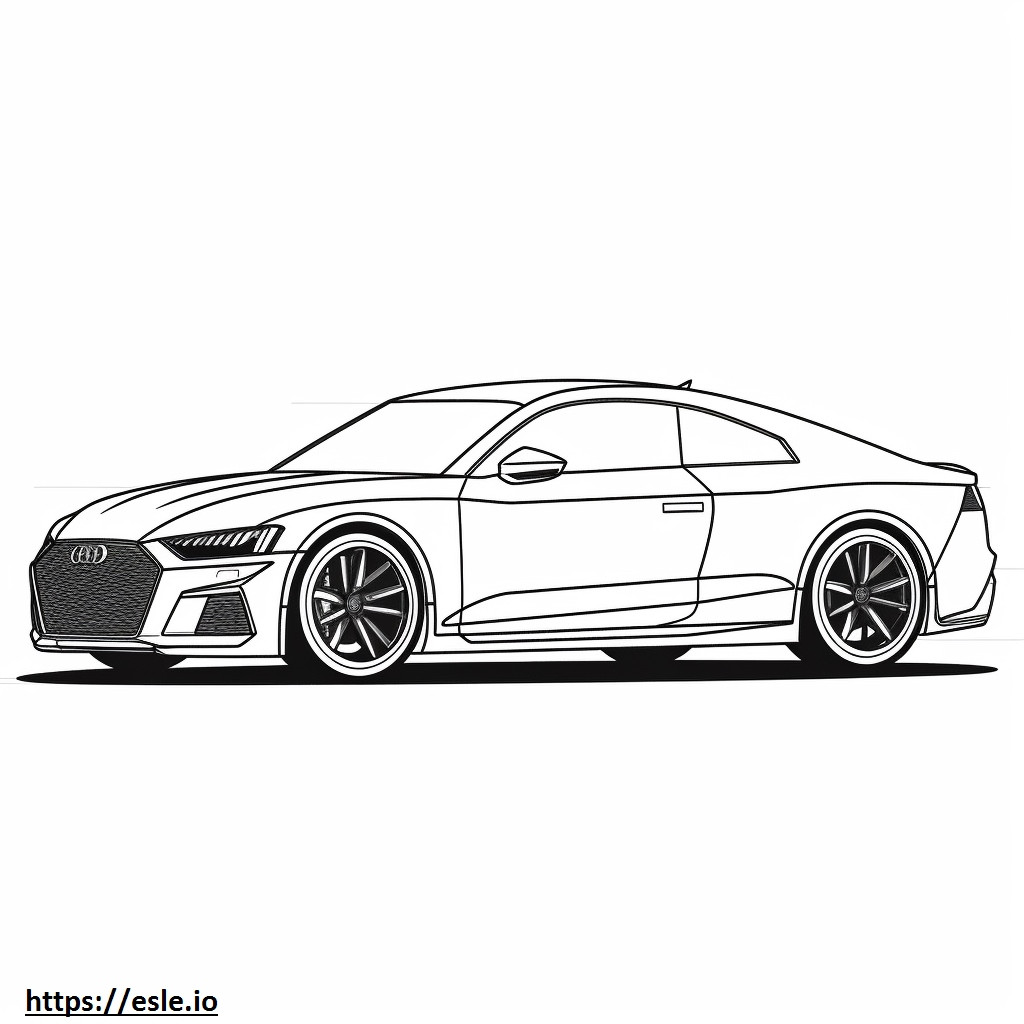 Audi RS 5 Coupé 2024 para colorear e imprimir
