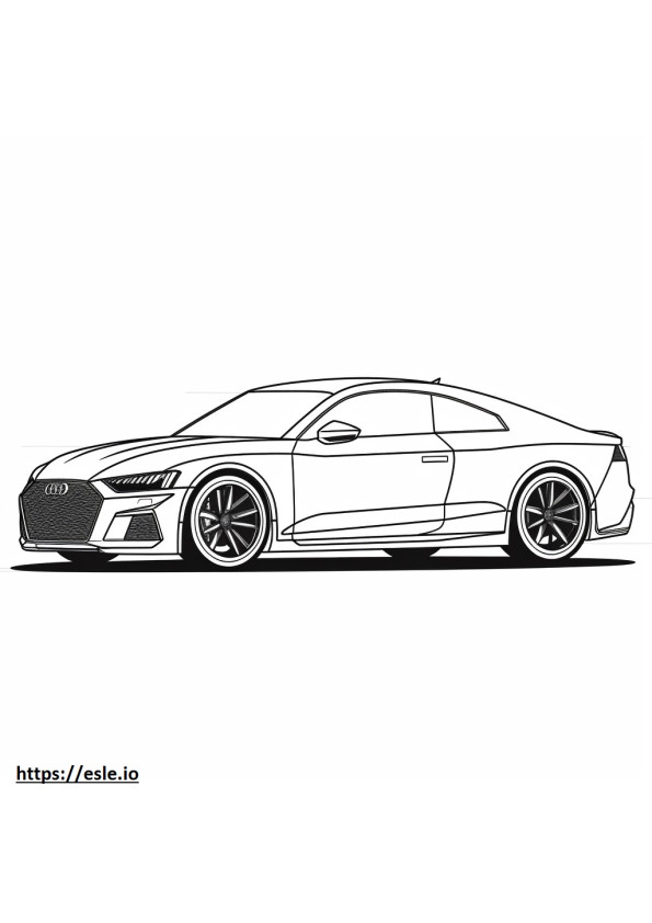 Audi RS 5 Coupé 2024 para colorear e imprimir