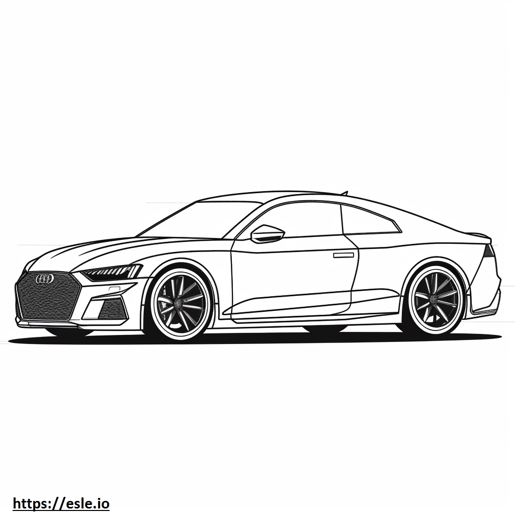 Audi RS 5 Coupe 2024 coloring page