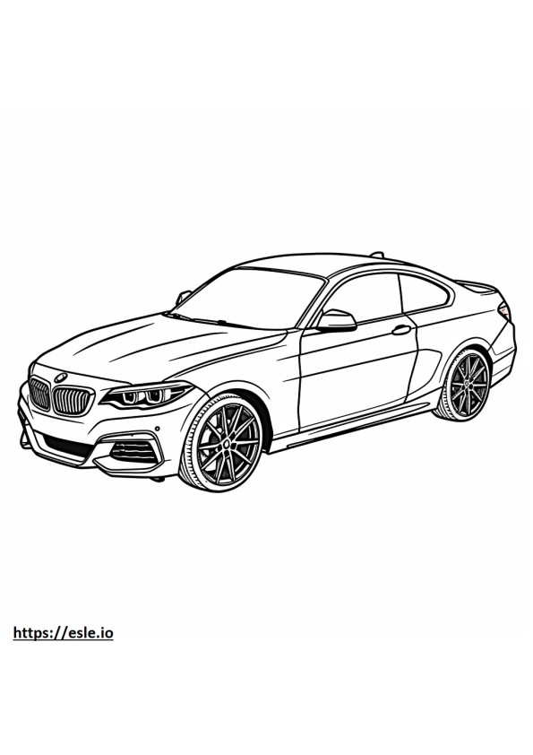 BMW 230i Coupé 2024 para colorir