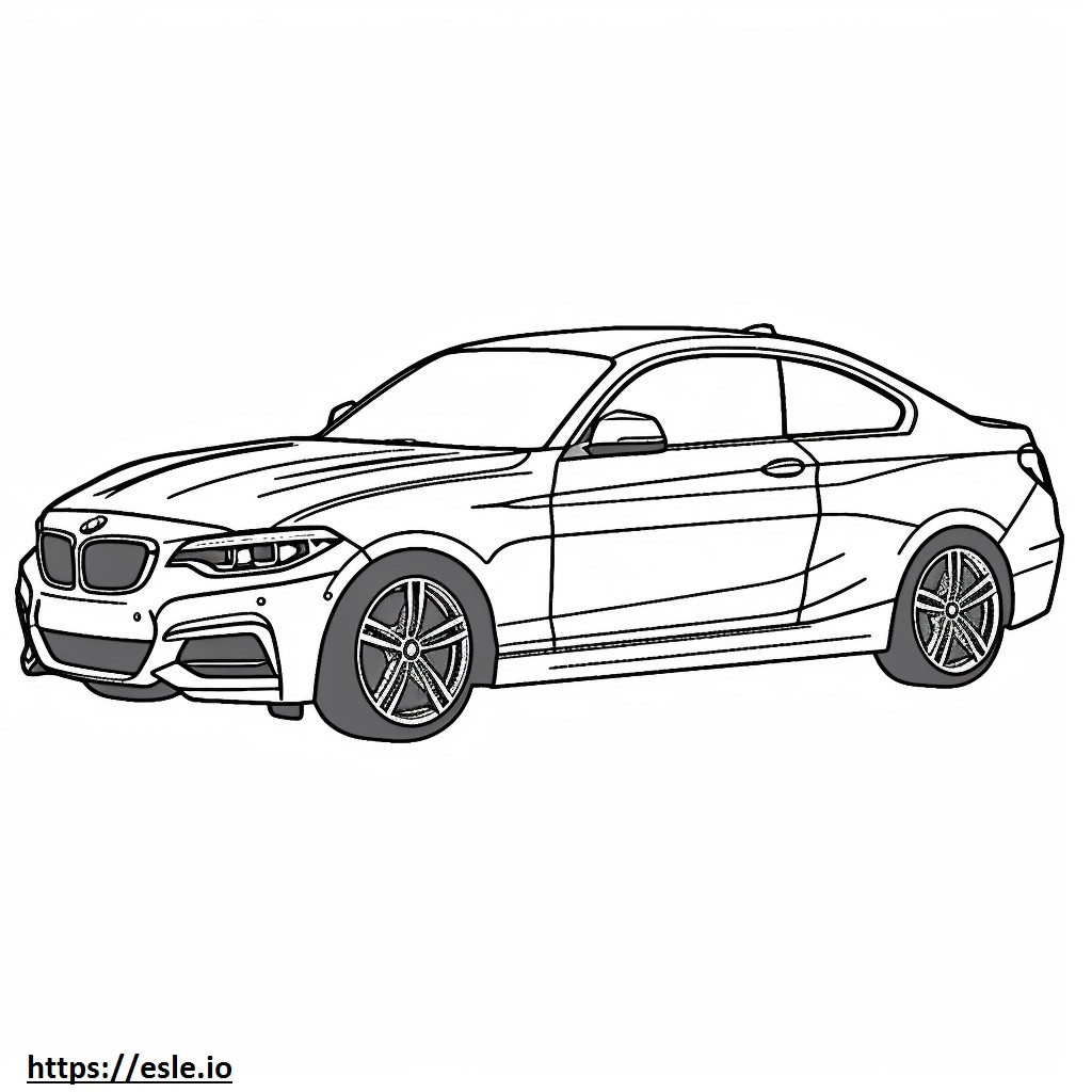 BMW 230i Coupé 2024 para colorear e imprimir