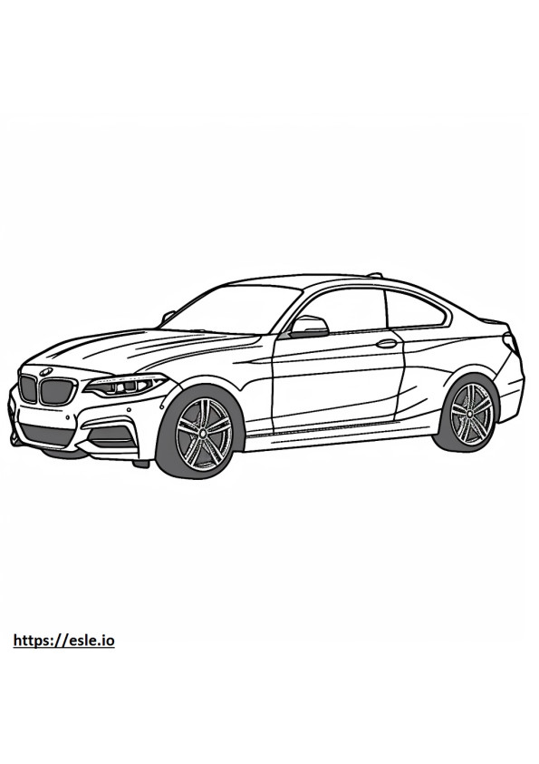 BMW 230i クーペ 2024 ぬりえ - 塗り絵